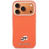 Karl Lagerfeld dėklas, skirtas IPHONE 17 Pro Max, suderinamas su MagSafe KLHMP17X6PFKCLO (PU FW W/ K&C Head Pin), oranžinis