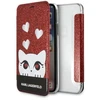 Dėklas Karl Lagerfeld KLFLBKPXVDCRE Apple iPhone X/XS raudonos spalvos book Valentine