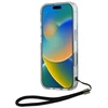 Karl Lagerfeld KLHCP16SHZBPKCCU iPhone 16 6.1″ violetinės spalvos Zebra dėklas su virvele