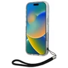 Dėklas Karl Lagerfeld KLHCP16LHZBPKCCU Apple iPhone 16 Pro 6.3″ violetinės spalvos Zebra With Cord