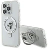 Karl Lagerfeld KLHMP13LHMRSKCH Apple iPhone 13 Pro / 13 6.1″ baltos spalvos kietas dėklas Ring Stand Karl&Choupettt