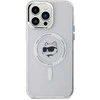 Karl Lagerfeldo IML Metal Choupette Head MagSafe dėklas iPhone 14 Pro Max – baltas
