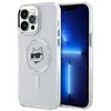 Karl Lagerfeldo IML Metal Choupette Head MagSafe dėklas iPhone 14 Pro Max – baltas