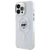 Karl Lagerfeldo IML Metal Choupette Head MagSafe dėklas iPhone 14 Pro Max – baltas