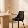 Fotelis Mebel Elite Kėdė CORK, juoda, veliūras