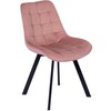 Fotelis Mebel Elite Kėdė RICK, veliūrinė, 53 × 59 × 87 cm, rožinė