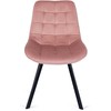 Fotelis Mebel Elite Kėdė RICK, veliūrinė, 53 × 59 × 87 cm, rožinė