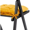 AmeliaHome Kėdės pagalvėlė 40×40 cm garstyčių spalvos AH ALEKSA