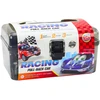 Lean Toys 25 dalių automobilių ir kelio ženklų rinkinys lagamine