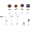 Lean Toys 25 dalių automobilių ir kelio ženklų rinkinys lagamine