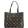 Kelioninis Damska shopperka Guess Meridian su monogramem – ruda