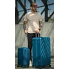 Solier Luggage Kelioninis lagaminas vidutinis M 24 kietas ABS - Solier KYOTO 1071 - Mėlyna