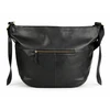 Leather Shopper Hobo Bag Solier FL46 Seline – Juodas