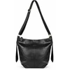 Leather Shopper Hobo Bag Solier FL46 Seline – Juodas