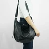 Leather Shopper Hobo Bag Solier FL46 Seline – Juodas