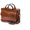 Kelioninis Vintage Brown odinė nešiojamojo kompiuterio rankinė ant pečių Solier Rothen