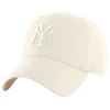Kepurė 47 Brand Kepuraitė „47 New York Yankees Clean Up“ kreminės spalvos B-RGW17GWS-NTG