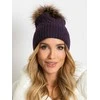 Kepurė tamsiai violetinės spalvos