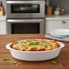 Alpina - Ceramic Oven-Resistant Baking Dish, Oval, 20x12x5 cm, 470 ml (Baltas)