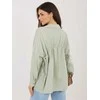 Khaki spalvos moteriški oversize marškiniai (vieno dydžio)