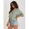 Khaki spalvos oversize moteriška palaidinė (one size)