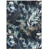 Kilimas 120×170 cm juodas ir turkio spalvos LEAVES3 ARLEN