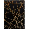Kilimas 140 × 190 cm, juodos ir auksinės spalvos MOSSE ARTDECO