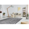 Kilimas 160×220 juoda ir kreminė VINEA LINES