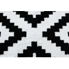 Kilimas geometrinio rašto juodos ir kreminės spalvos 120x170 cm