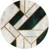 Kilimas Marble3, butelių žalios ir auksinės spalvos ESTEMA