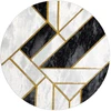 Kilimas MARBLE3, juodos ir auksinės spalvos ESTEMA