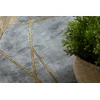 Kilimas pilkos spalvos su aukso detalėmis ESTEMA Marble2