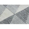 Kilimas su geometriniu raštu pilkos spalvos WINK RHOMBUS