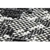 Kilimas su gyvatės rašto ornamentu 160x220 cm juodos ir kreminės spalvos