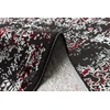 Kilimas su ornamentu antracito ir raudonos spalvos LEAN ORNAMENT
