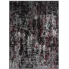 Kilimas su ornamentu antracito ir raudonos spalvos LEAN ORNAMENT