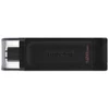 Ausinės KINGSTON 128GB USB-C 3.2 Gen1 DataTraveler 70 USB atmintinė