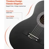 VEVOR Klasikinė gitara pradedantiesiems, juoda