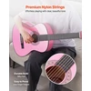 VEVOR Klasikinė gitara pradedantiesiems, 960 mm, rožinė