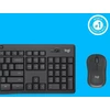 Klaviatūra Belaidis tylaus veikimo klaviatūros ir pelės rinkinys LOGITECH MK295 US