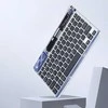 Dėklas klaviatūra (CK serija) belaidė, skirta nešiojamam kompiuteriui / planšetiniam kompiuteriui / telefonui – skaidri