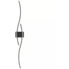 ATL Juodos spalvos LED sieninis šviestuvas 60 cm