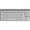 Belaidė klaviatūra Logitech G515 LIGHTSPEED TKL, Baltos spalvos, Išdėstymas: Vokiečių k. (Qwertz)