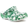 Klumpės Crocs Classic Duke Print, žalios ir baltos