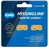 KMC FLATNR jungtis, 2 vnt., blister pakuotė, auksinis