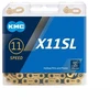 KMC Grandinė X11 SL Ti-N 118 Narių Auksinė Juoda Dėžutėje