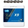 Grandinė KMC X9 Pilkas 9 greičių 114-links