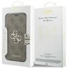 Guess Book 4G Metal Logo dėklas skirtas Apple iPhone 17 Pro rudos spalvos