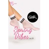 Kojinės moterims pavasarinės Spring Vibes raštu