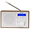 Kompaktiškas DAB+/FM radijas Denver DAB-46, rudas ir baltas